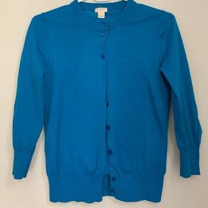 Cerulean Blue “Jackie” Style Cardigan